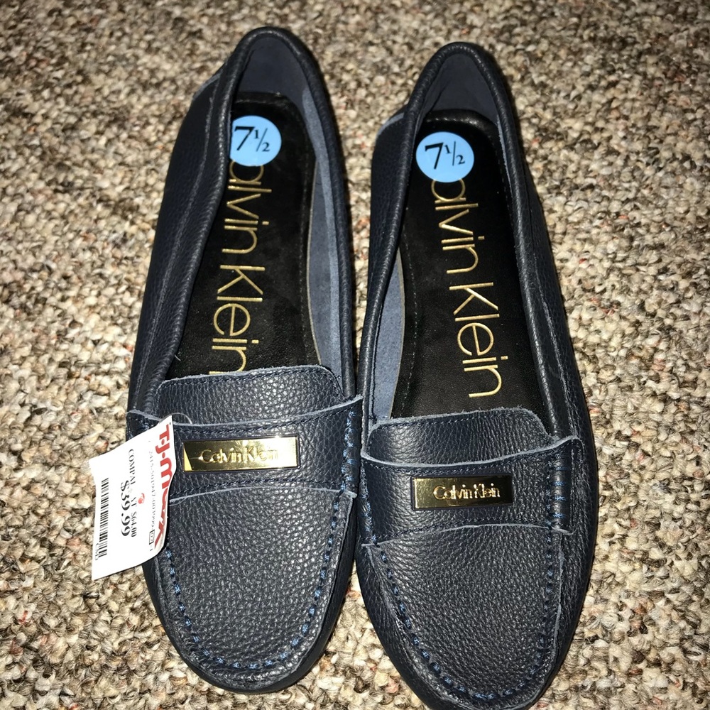 Calvin Klein slip on shoes - Navy blue